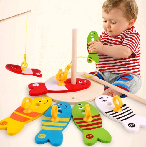 Wooden Educational Fishing Toy for Kids
