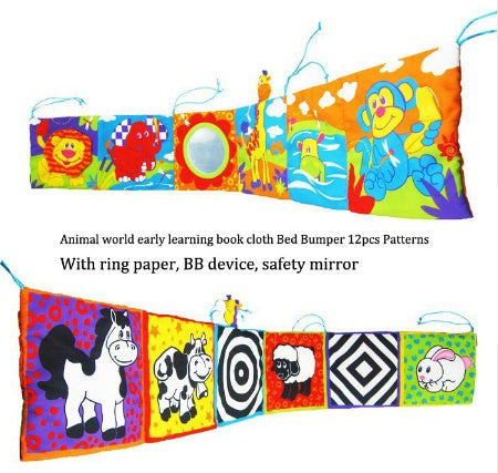Colorful Baby Cloth Book & Bed Bumper