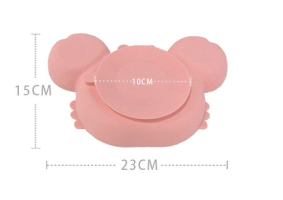 Non-Slip Silicone Baby Feeding Plate