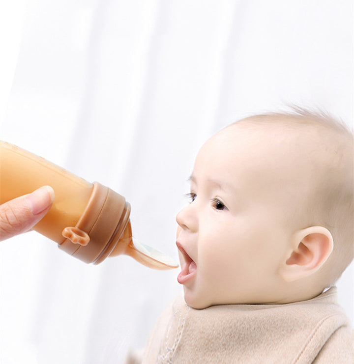 Baby Rice Cereal Feeding Spoon & Bottle