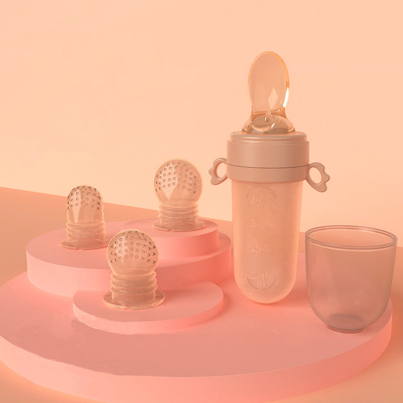 Baby Rice Cereal Feeding Spoon & Bottle