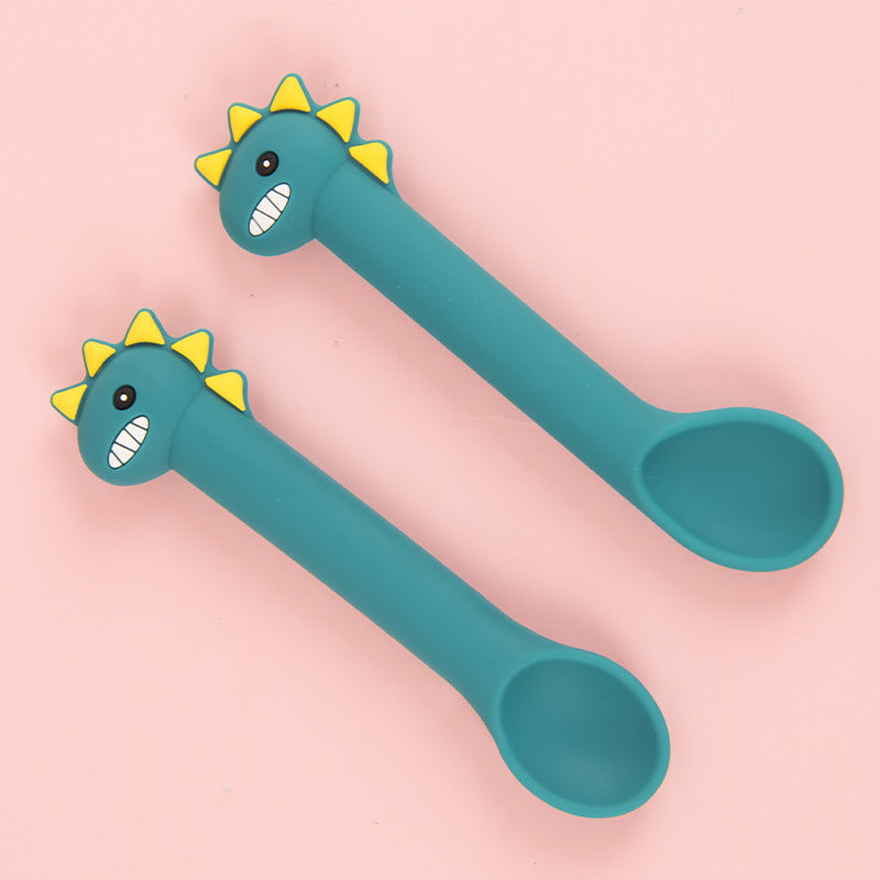 Baby Silicone Training Spoon with Soft Head
