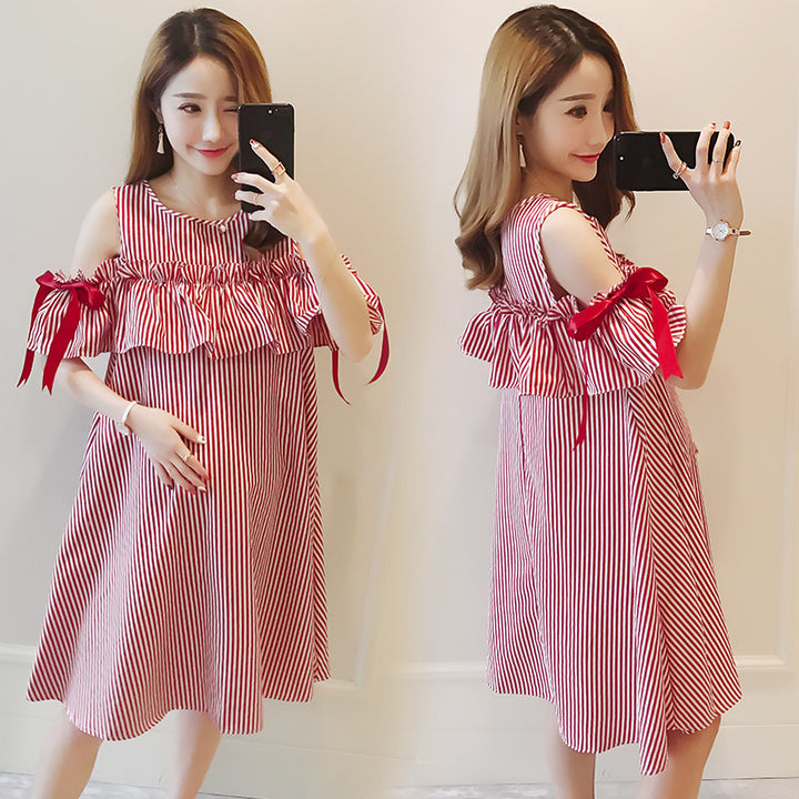 Summer Mid-Length Maternity & Nursing Dress