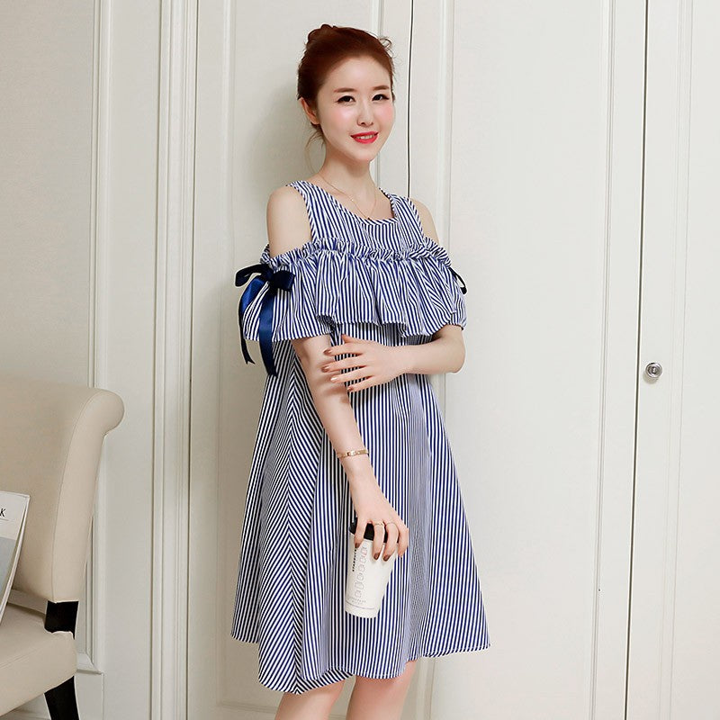 Summer Mid-Length Maternity & Nursing Dress