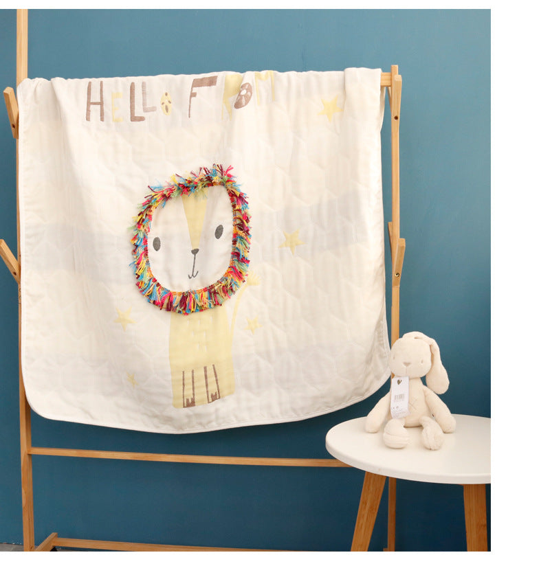 3D Lion Cotton Baby Swaddle Blanket