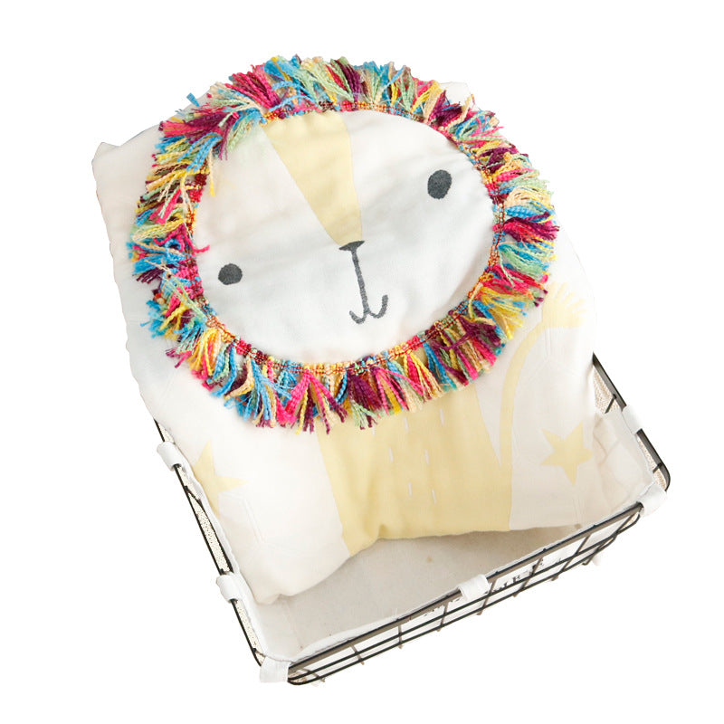 3D Lion Cotton Baby Swaddle Blanket