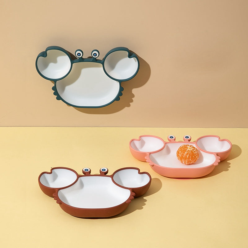 Non-Slip Silicone Baby Feeding Plate