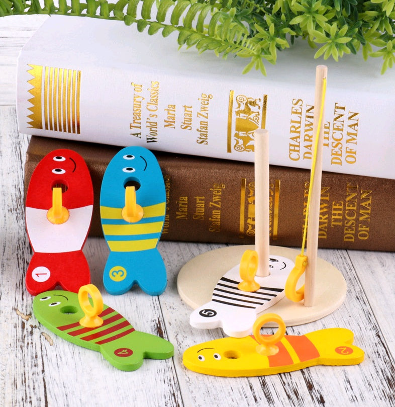 Wooden Educational Fishing Toy for Kids