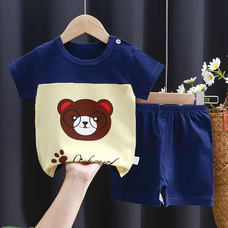 Children's Cotton Short-Sleeve T-Shirt Set