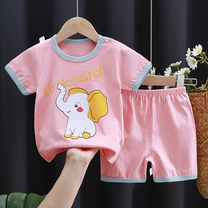 Children's Cotton Short-Sleeve T-Shirt Set