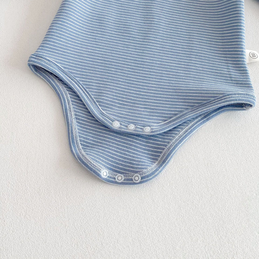 Striped Long-Sleeve Baby Romper Unisex