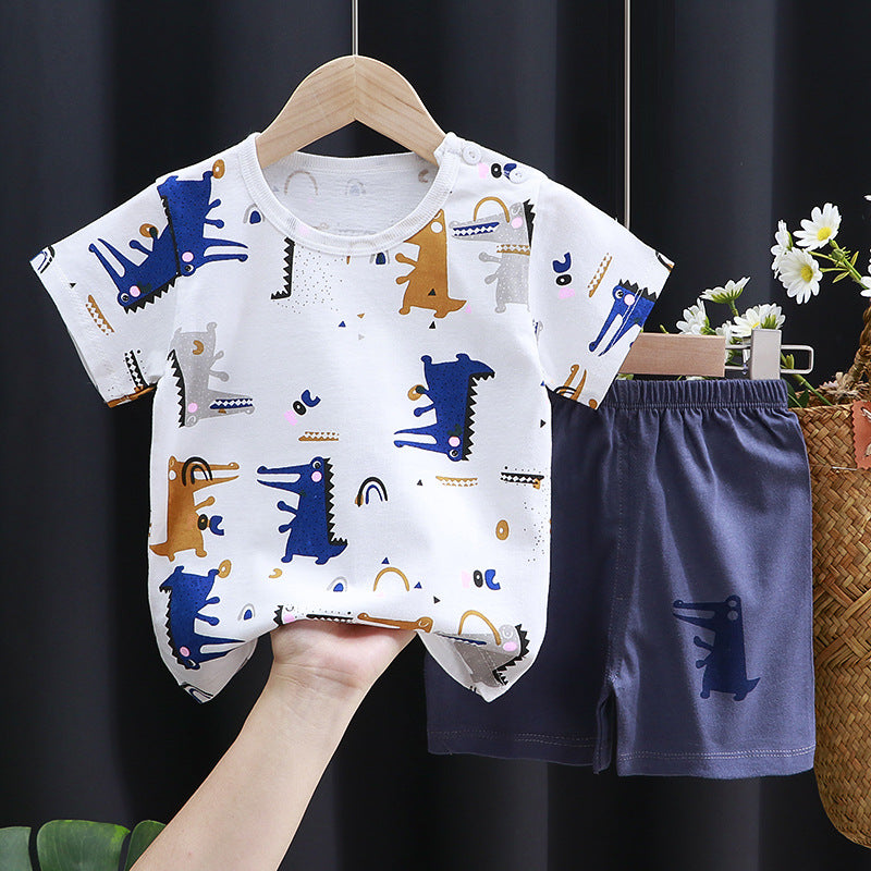 Children's Cotton Short-Sleeve T-Shirt Set