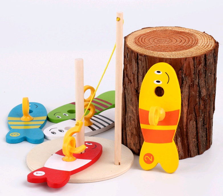 Wooden Educational Fishing Toy for Kids