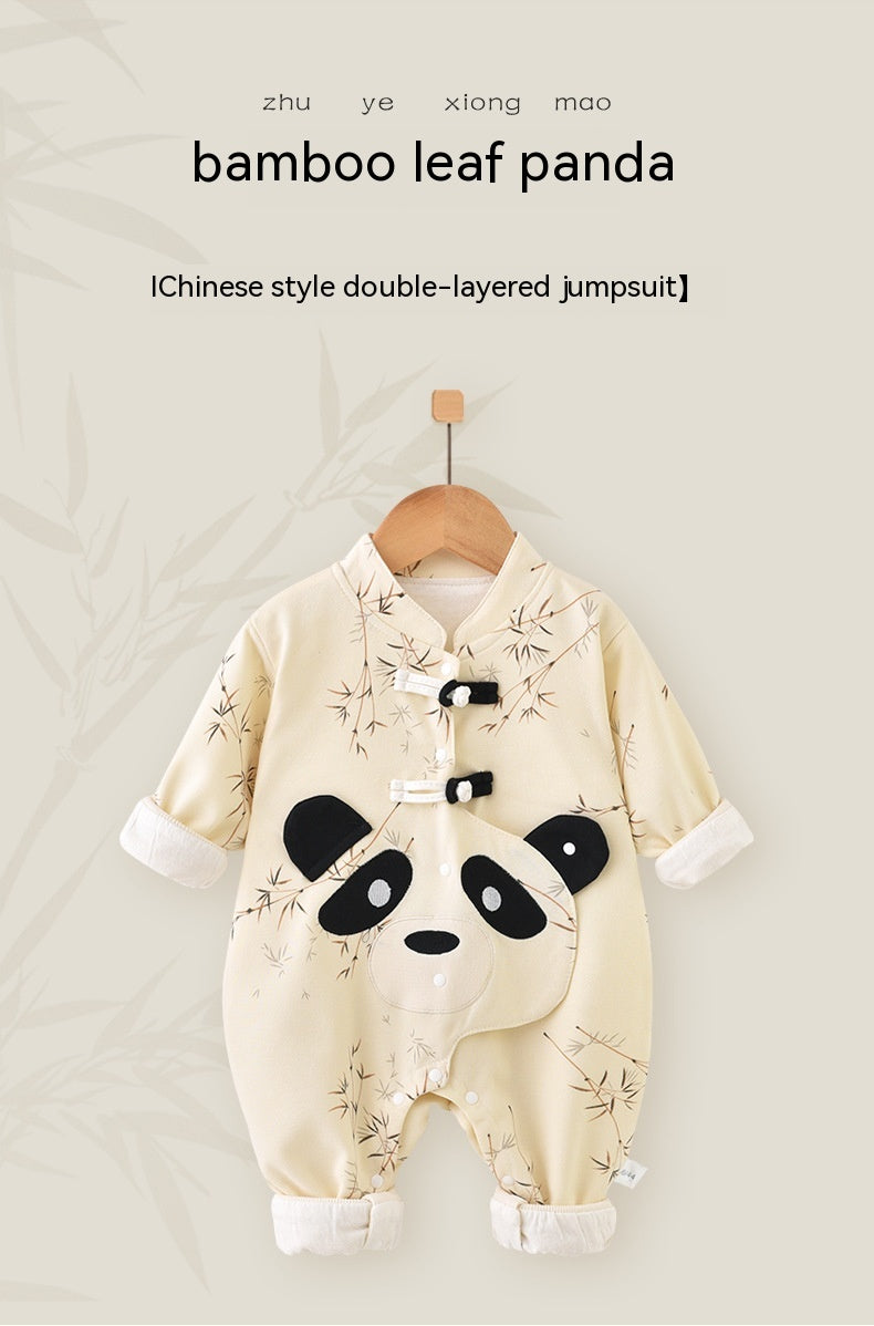 Newborn Double-Layer Thickened Baby Romper