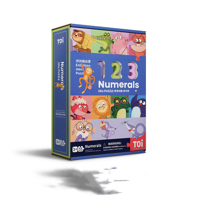 Wooden Numbers & Letters Educational Puzzle