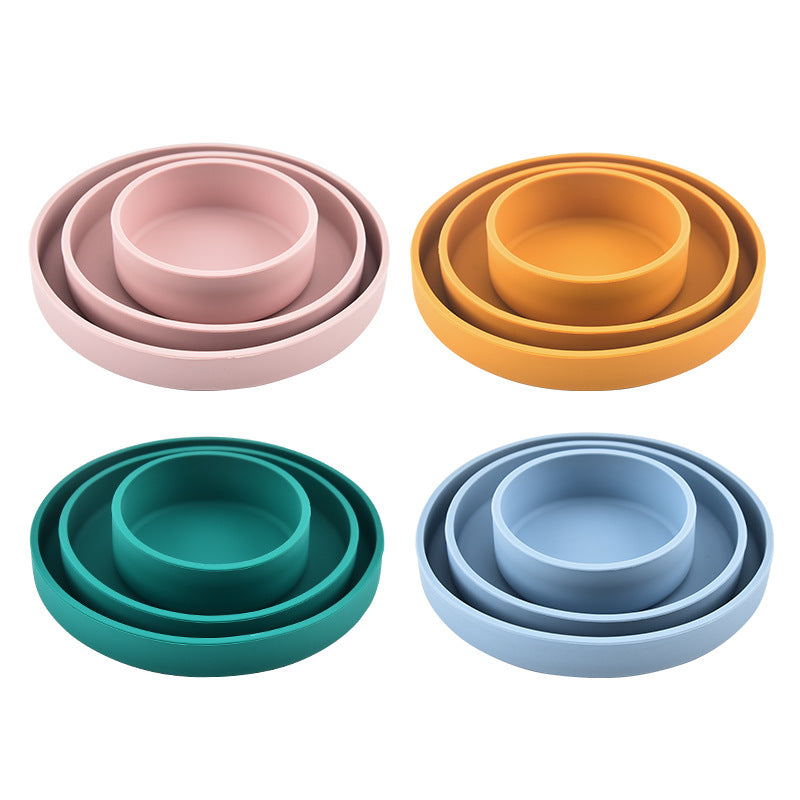 Baby Silicone Training & Feeding Bowl