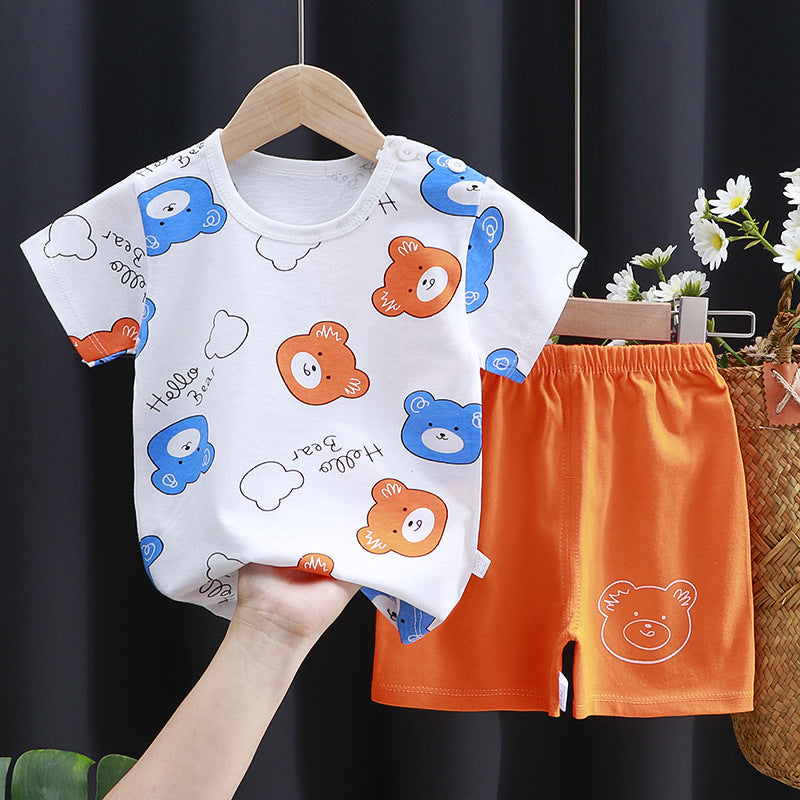 Children's Cotton Short-Sleeve T-Shirt Set