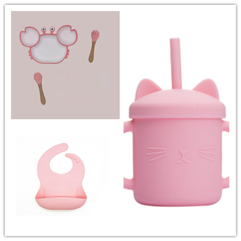 Non-Slip Silicone Baby Feeding Plate