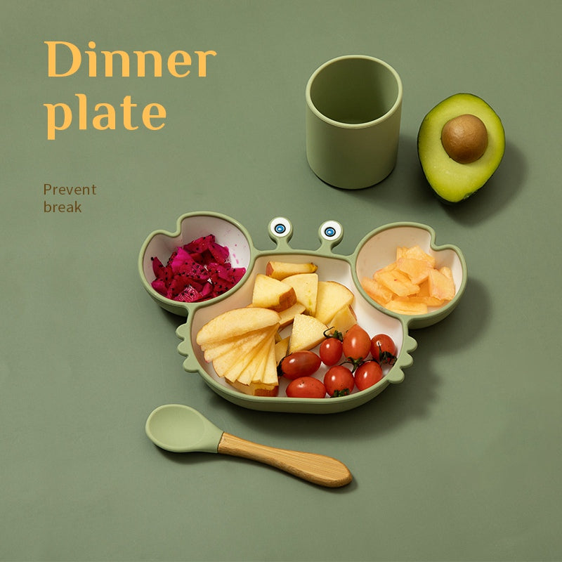 Non-Slip Silicone Baby Feeding Plate