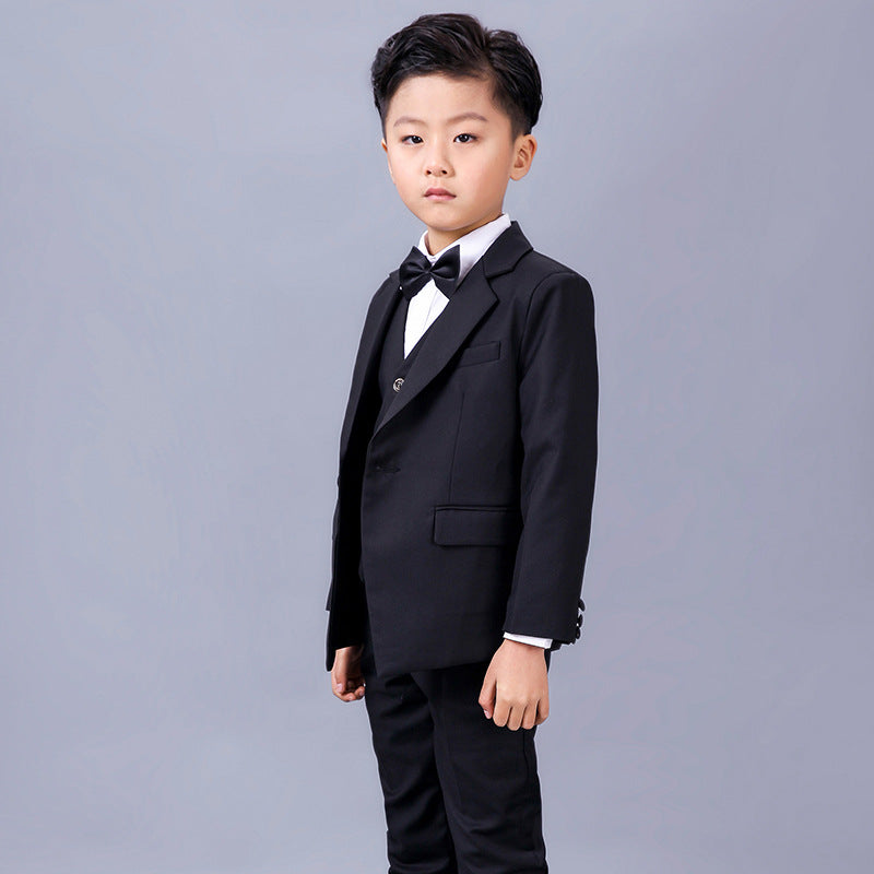 Children's Black Boy & Flower Girl Wedding Suit