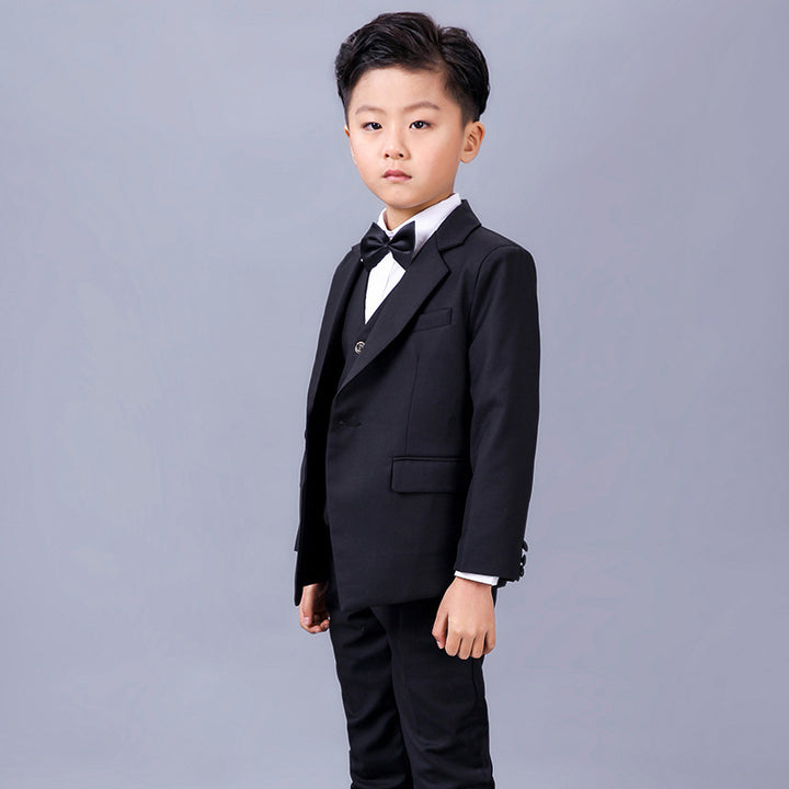 Children's Black Boy & Flower Girl Wedding Suit