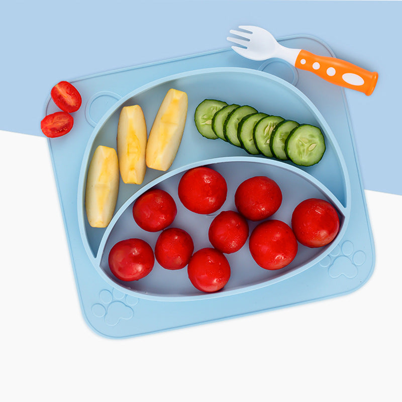 Non-Slip Silicone Baby Feeding Plate