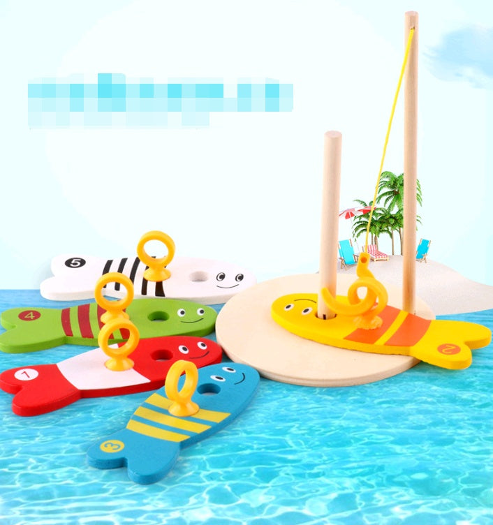 Wooden Educational Fishing Toy for Kids