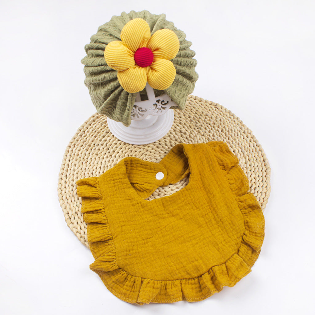 Newborn Baby Hat & Bib Organic Cotton Set
