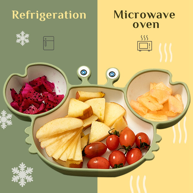 Non-Slip Silicone Baby Feeding Plate