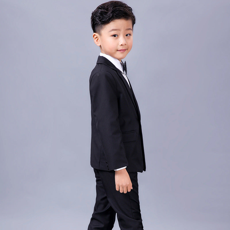 Children's Black Boy & Flower Girl Wedding Suit