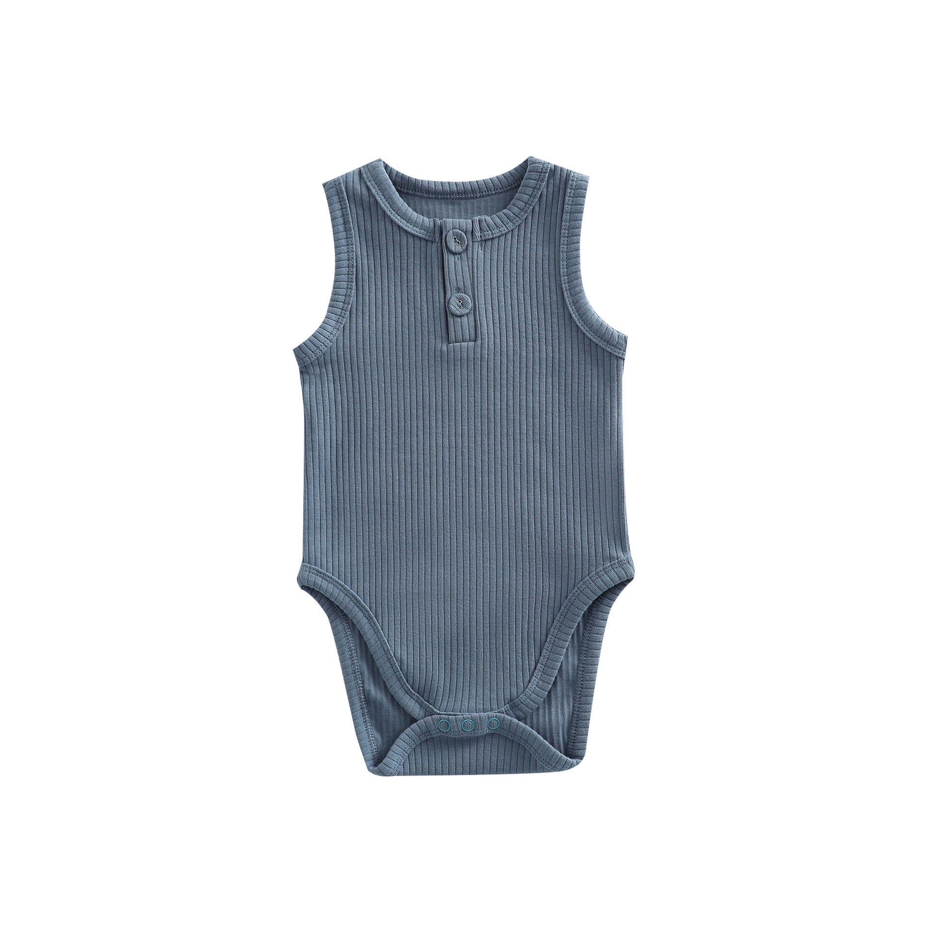 Sunken Stripe Cotton Baby Vest Romper