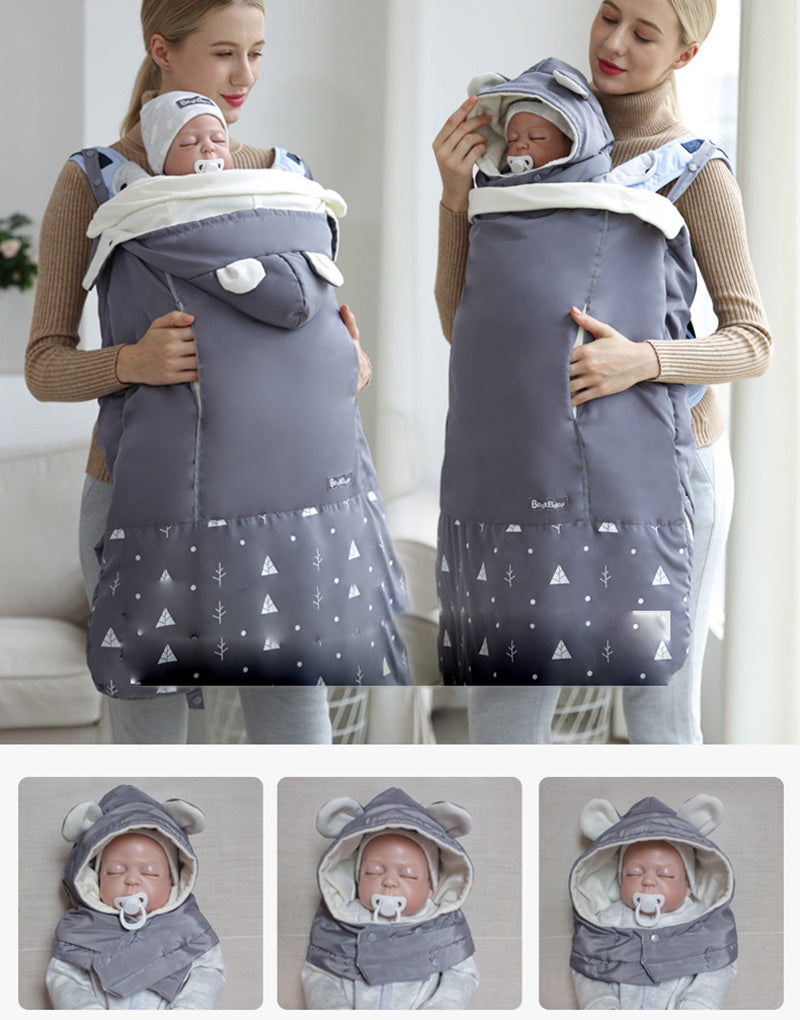 Warm Windproof Baby Stroller Carrier Cover