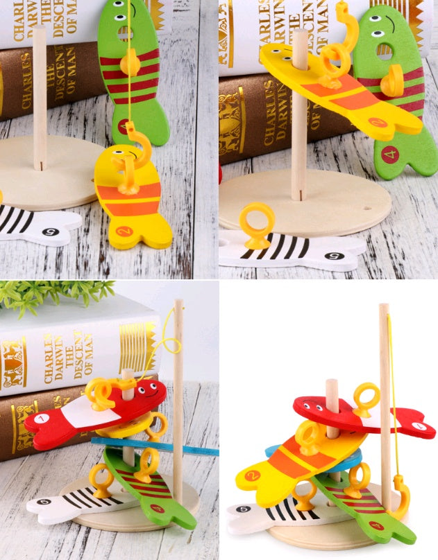 Wooden Educational Fishing Toy for Kids