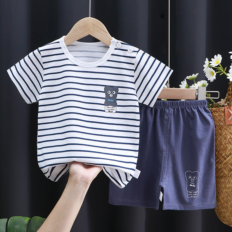 Children's Cotton Short-Sleeve T-Shirt Set
