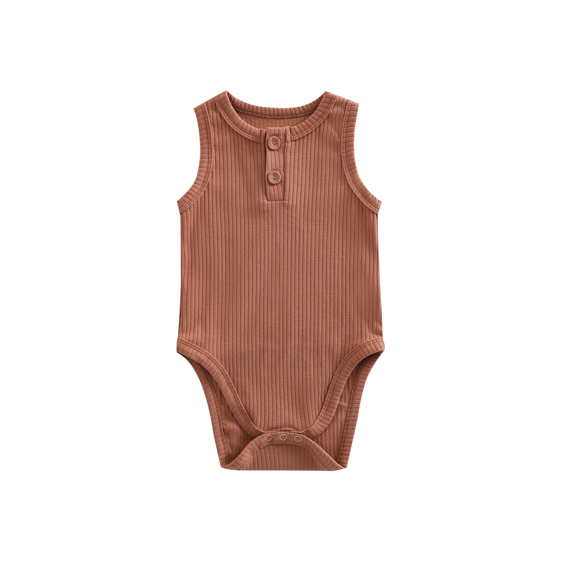 Sunken Stripe Cotton Baby Vest Romper