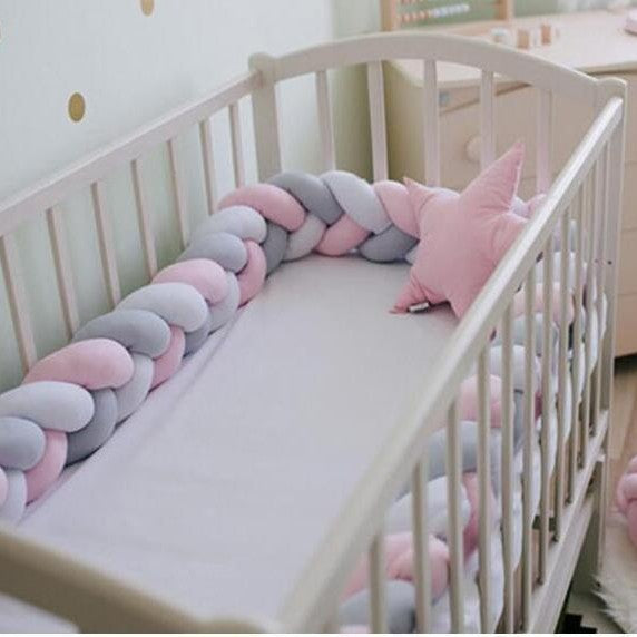 Three-Strand Baby Crib Bed Rail Pillow