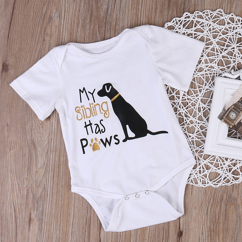 Printed Cotton Baby Romper One-Piece