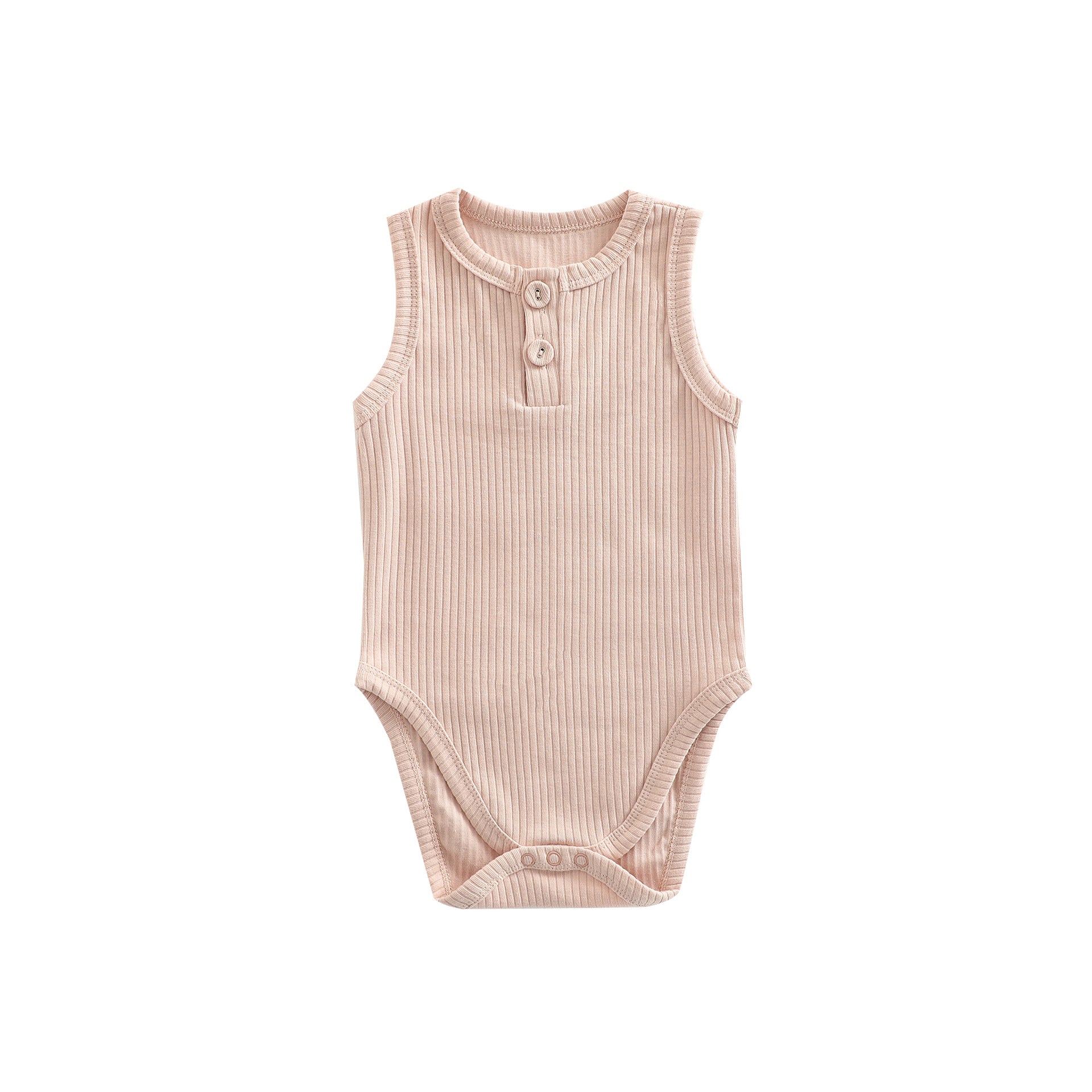 Sunken Stripe Cotton Baby Vest Romper