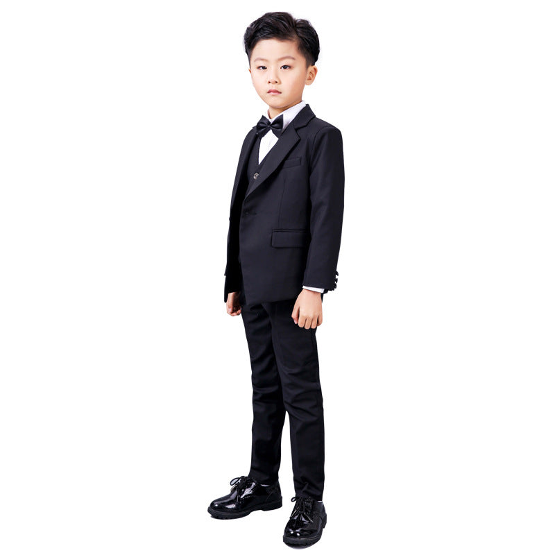 Children's Black Boy & Flower Girl Wedding Suit