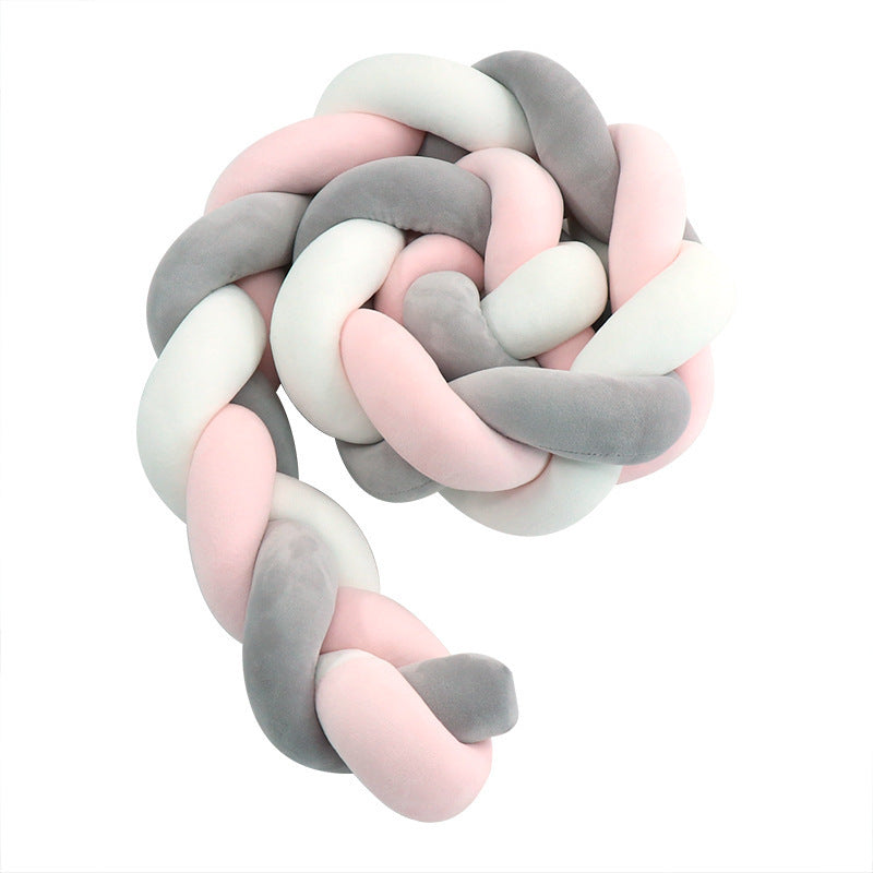 Three-Strand Baby Crib Bed Rail Pillow