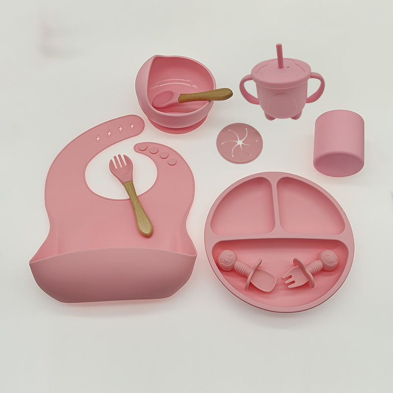 Baby Silicone Feeding & Learning Tableware