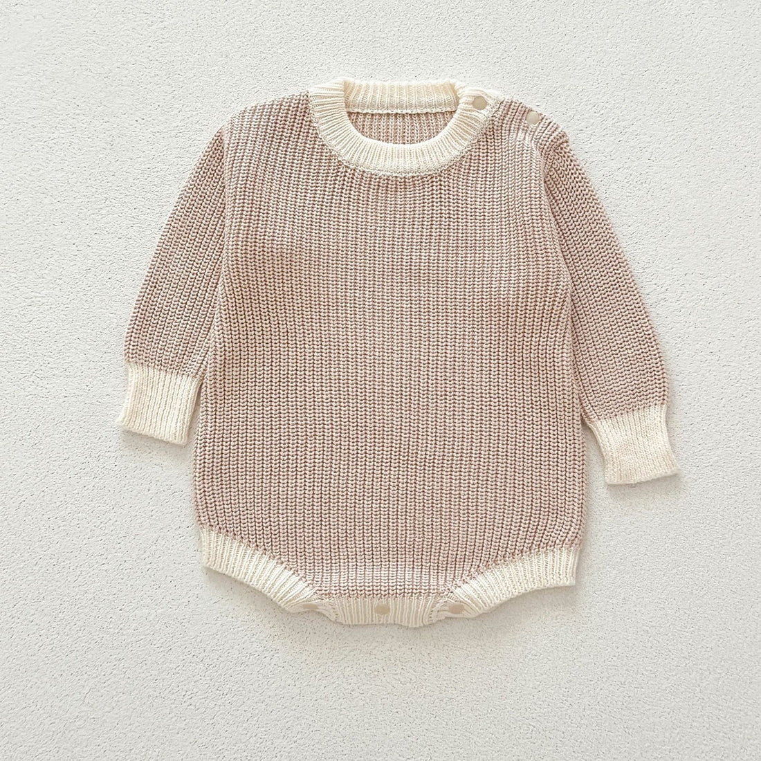 Autumn Western-Style Knitted Baby Jumpsuit