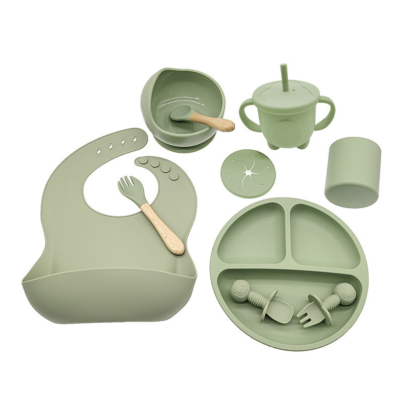 Baby Silicone Feeding & Learning Tableware