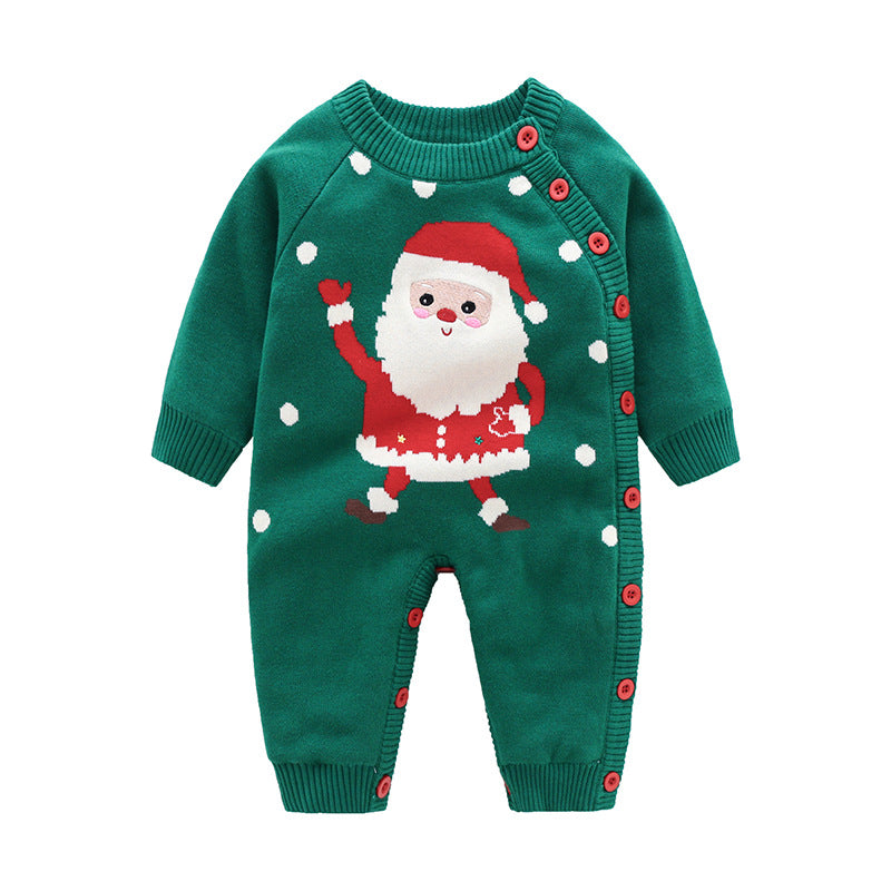 Newborn Thickened Baby Crawling Harness Outfit