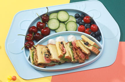 Non-Slip Silicone Baby Feeding Plate
