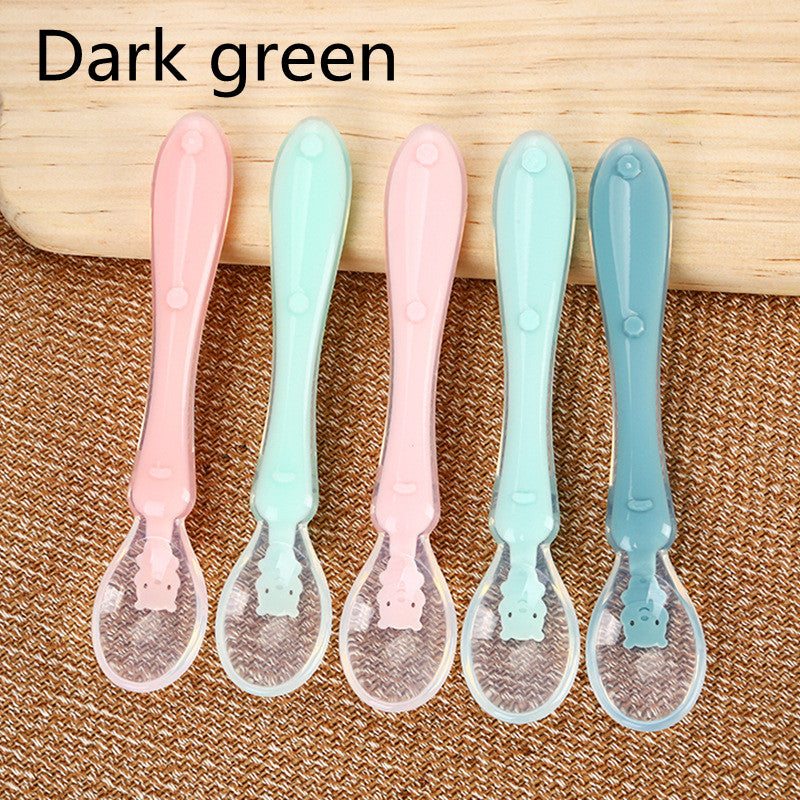 Baby Silicone Feeding Spoon for Water & Soup
