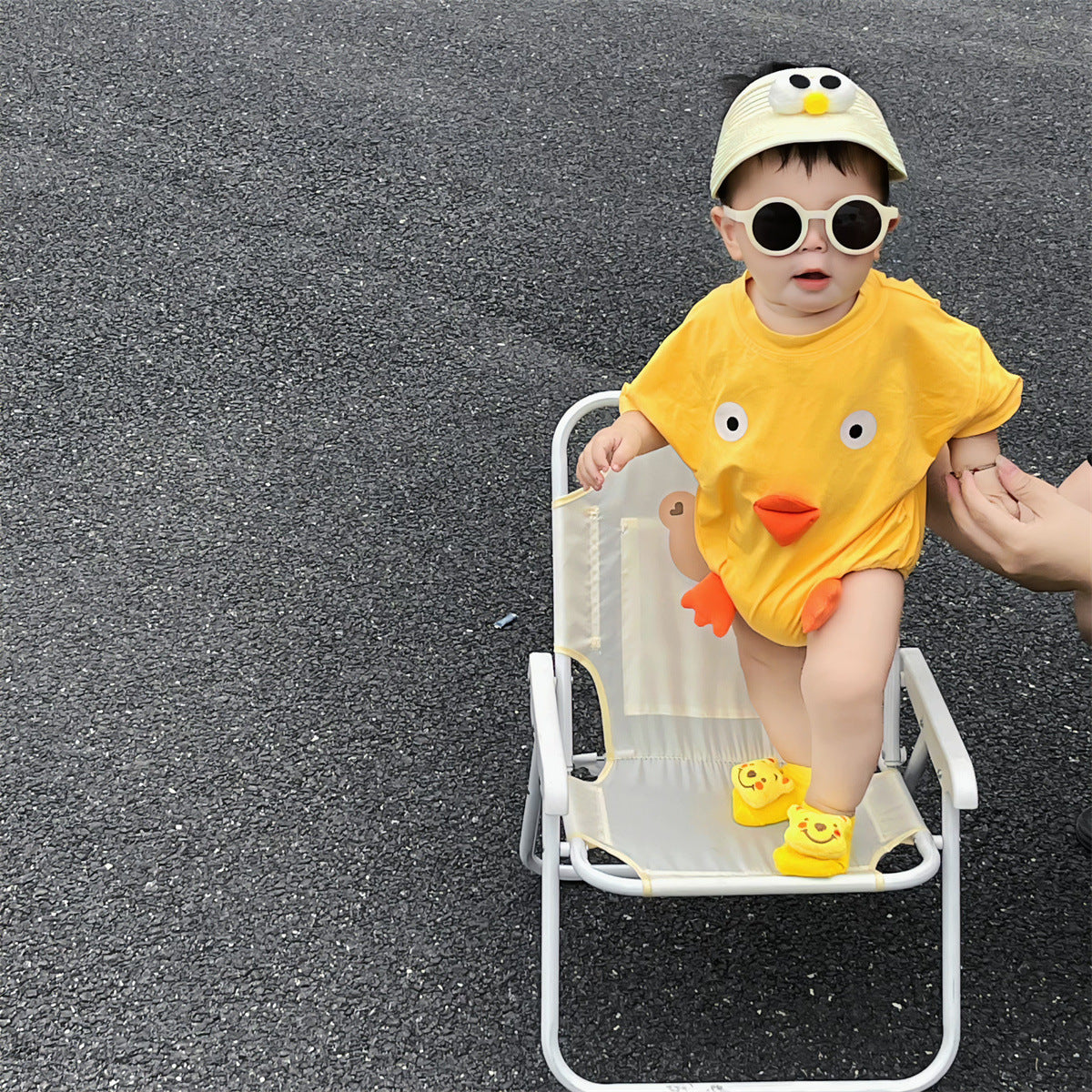 Newborn Cotton Triangle Baby Girl Romper