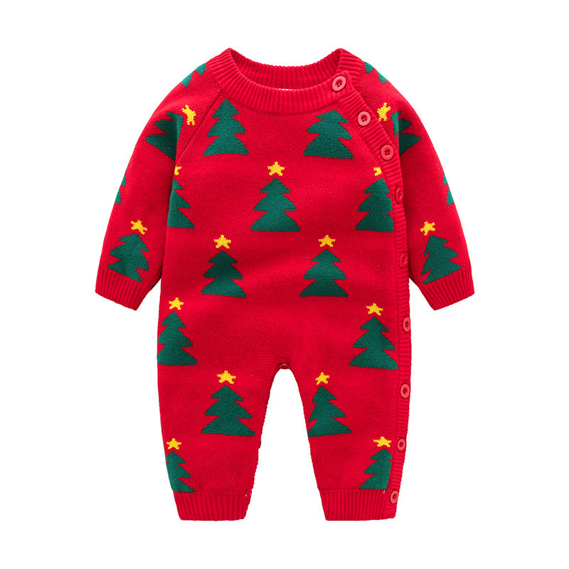 Newborn Thickened Baby Crawling Harness Outfit