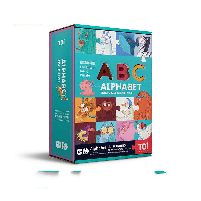 Wooden Numbers & Letters Educational Puzzle