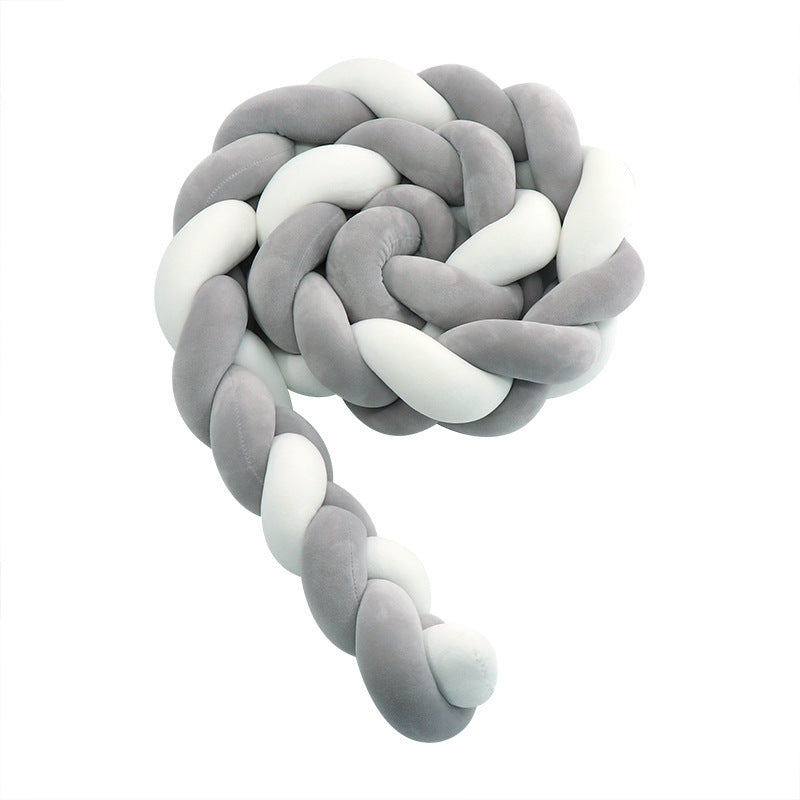 Three-Strand Baby Crib Bed Rail Pillow